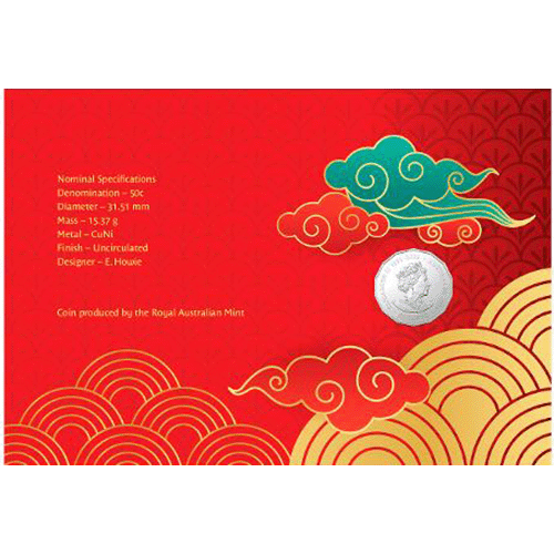 2024 50c Year of the Dragon Tetradecagon Prestige Coin & Stamp Cover PNC Impressions - Limited Edition 888