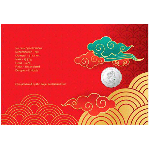 2024 50c Year of the Dragon Tetradecagon Prestige Coin & Stamp Cover PNC Impressions - Limited Edition 888 