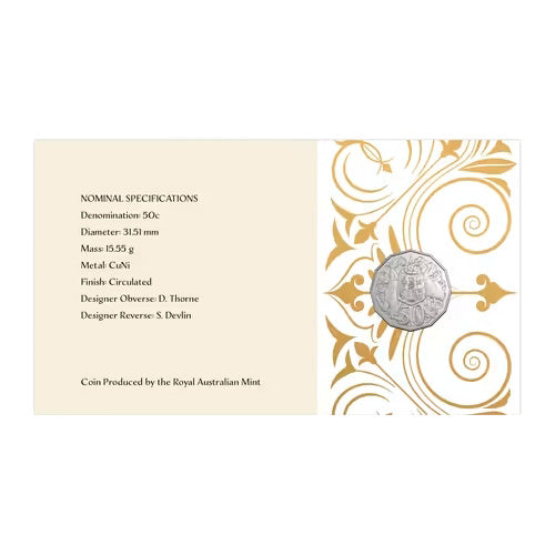 2024 50c King Charles III Birthday Coin & Stamp Cover PNC