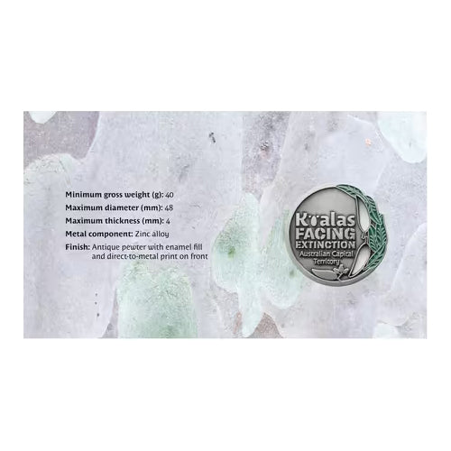 2024 Koalas in Danger - Endangered in the ACT Limited Edition Medallion & Stamp Cover PNC