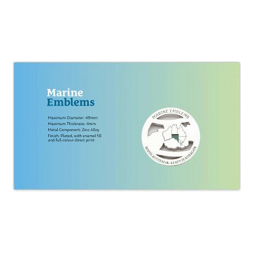 2024 Marine Emblems - Leafy Seadragon, Groper, Anemone Medallion & Stamp Cover PNC - Set of 3