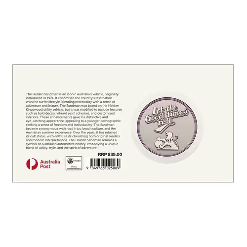 2024 Holden Sandman 50th Anniversary Limited Edition Medallion & Stamp Cover