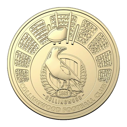 2024 $1 AFL Collingwood Football Club Collectible Uncirculated Coin