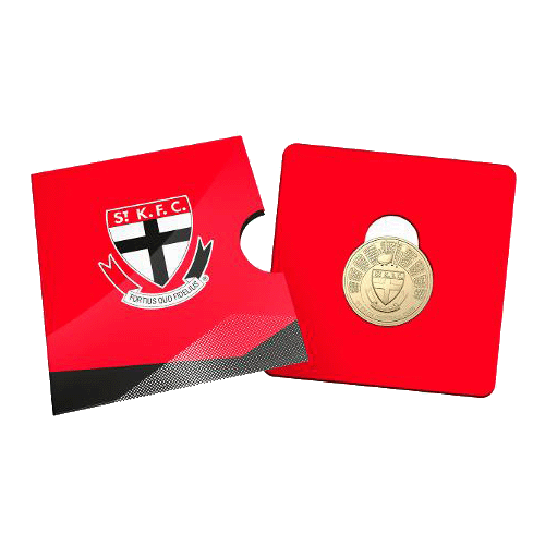2024 $1 AFL St Kilda Football Club Collectible Uncirculated Coin in Card
