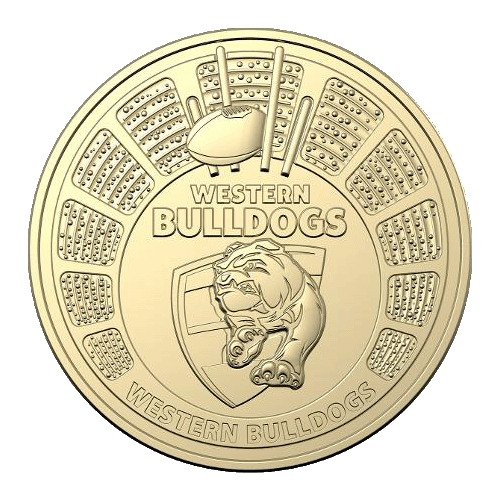 2024 $1 AFL Western Bulldogs Collectible Uncirculated Coin 