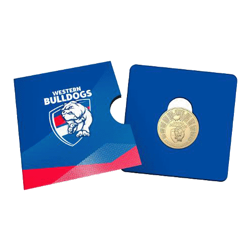 2024 $1 AFL Western Bulldogs Collectible Uncirculated Coin in Card