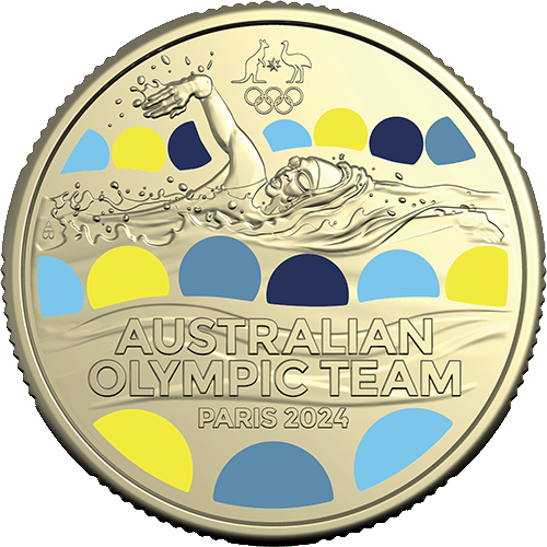 2024 $1 Australian Olympic Team Coloured Uncirculated Coin