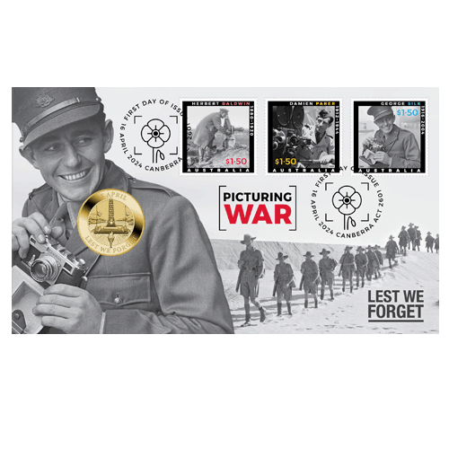 2024 $1 ANZAC Day Coin & Stamp Cover PNC