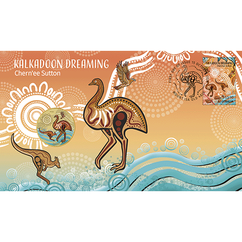2024 $1 Kalkadoon Dreaming Coin & Stamp Cover PNC