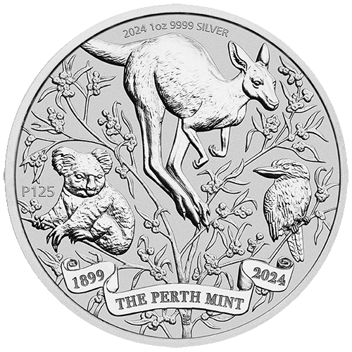 2024 $1 The Perth Mint's 125th Anniversary 1oz Silver Bullion Coin