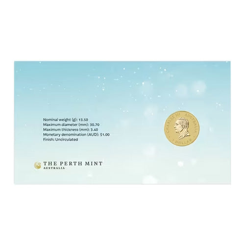 2024 $1 Merry Christmas Coloured Uncirculated Coin & Stamp Cover PNC