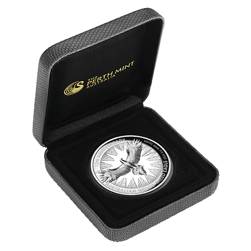2024 $8 Australian Wedge Tailed Eagle 5oz Silver Proof High Relief Gilded Coin