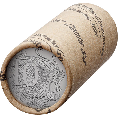 2025 10c King Charles III Effigy - Non-Premium Roll Heads/Heads or Tails/Tails RAM Roll Circulating Coin Cu/Ni
