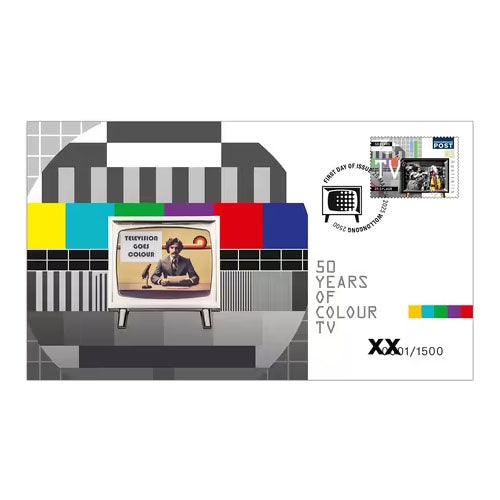 2025 50 Years of Colour TV Medallion & Stamp Cover PNC