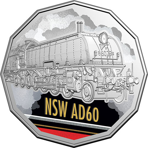 2025 50c Steam Giants Coloured Uncirculated Seven-Coin Collection