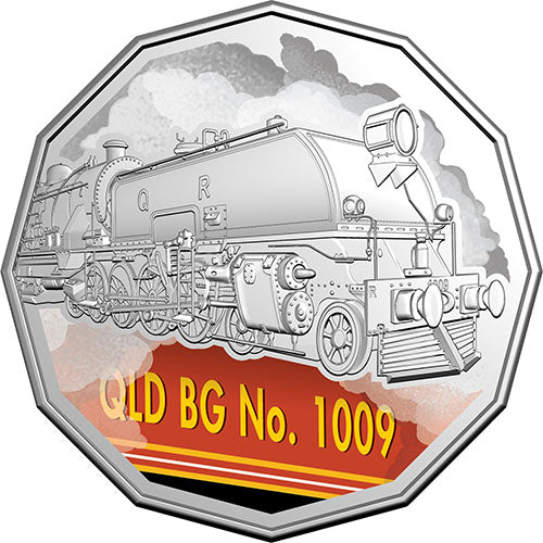 2025 50c Steam Giants Coloured Uncirculated Seven-Coin Collection