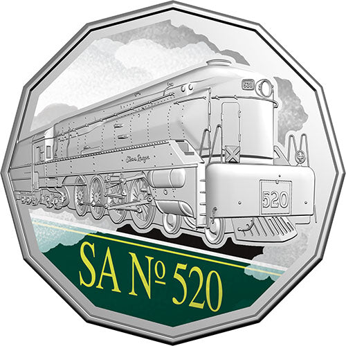 2025 50c Steam Giants Coloured Uncirculated Seven-Coin Collection