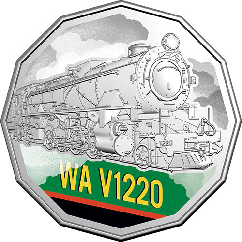 2025 50c Steam Giants Coloured Uncirculated Seven-Coin Collection