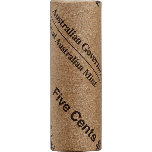 2025 5c King Charles III Effigy - Non-Premium Roll Heads/Heads or Tails/Tails RAM Roll Circulating Coin Cu/Ni