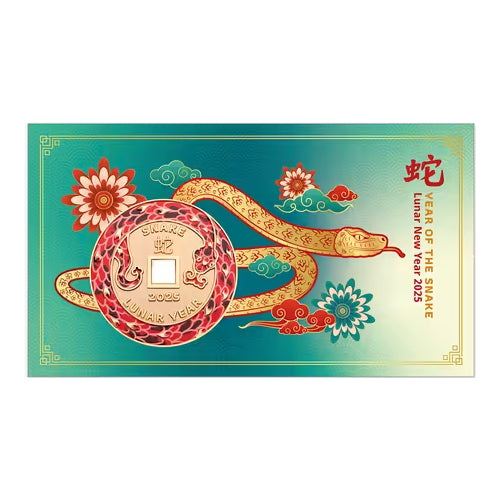 2025 Year of the Snake Medallion & Stamp Cover PNC