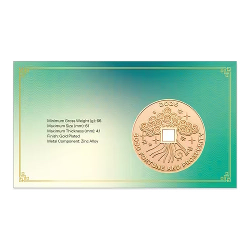 2025 Year of the Snake Medallion & Stamp Cover PNC