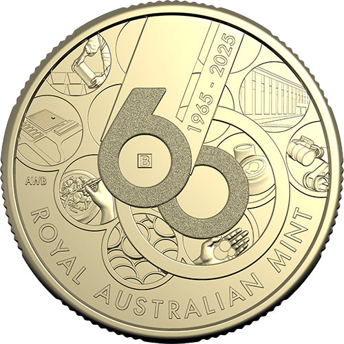 2025 $1 60th Anniversary of the Royal Australian Mint Al/Br Mintmark & Privy Mark Uncirculated Four Coin Set