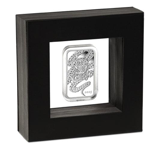 2025 $1 Dragon 1oz Silver Proof Rectangle Coin