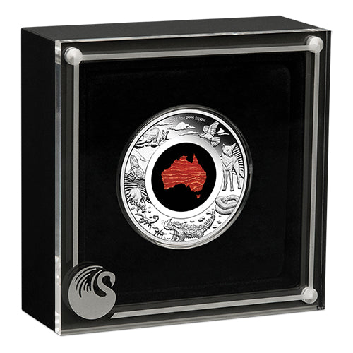 2025 $1 Great Southern Land 1oz Silver Proof Snakeskin Jasper Coin