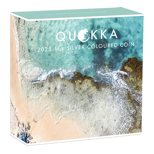 2025 $1 Australian Quokka 1oz Silver Proof Coloured Coin