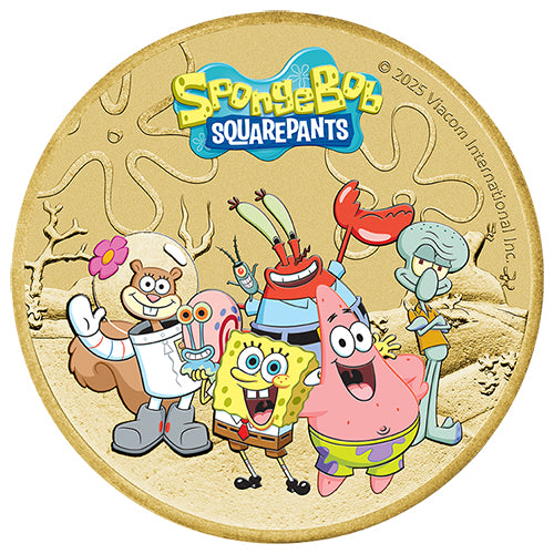 2025 $1 SpongeBob SquarePants & Friends Collector Coin in Card