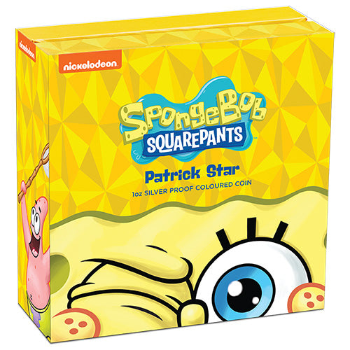 2025 $1 SpongeBob SquarePants Patrick Star 1oz Silver Proof Coloured Coin