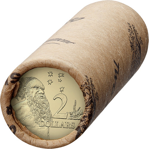 2025 $2 King Charles III Effigy - Non-Premium Roll Heads/Heads or Tails/Tails RAM Roll Circulating Coin Al/Br