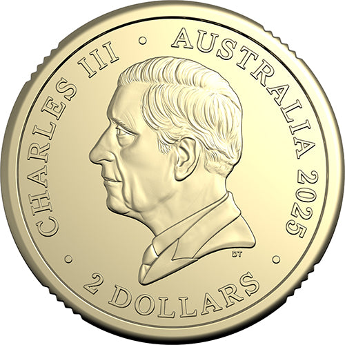 2025 $2 80 Years On : Remembering the Second World War Coloured Uncirculated Coin in 2x2