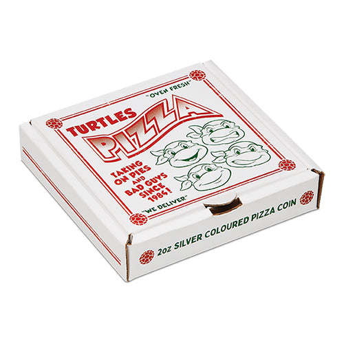 2025 $2 Teenage Mutant Ninja Turtles 2oz Silver Coloured Pizza Coin