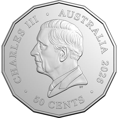 2026 50c Year of the Horse Tetradecagon Uncirculated Coin