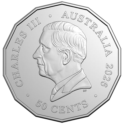 2026 50c HM Queen Elizabeth II Centenary of Birth Uncirculated Coin in RAM Card