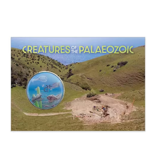 2026 Creatures of the Palaeozoic Medallion & Stamp Cover INsert Front