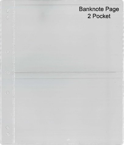 Banknote Pages 2 Pocket Each
