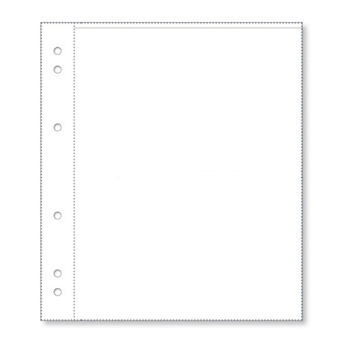 Banknote Pages Various Pocket Sizes - 1 Pocket