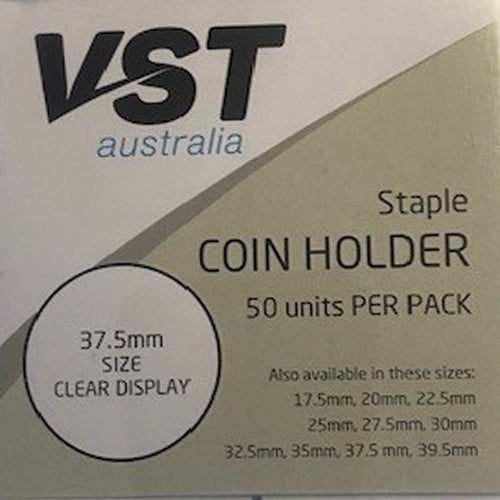 VST 2x2 Coin Holders Staple Type Assorted Sizes Pack of 50 - Various Sizes