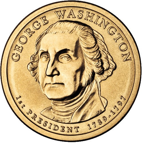2007 USA $1 George Washington D Mint Presidential Dollar Unc Coin 