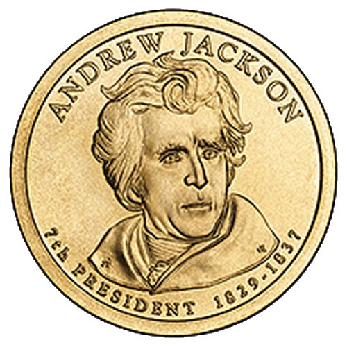 2008 USA $1 Andrew Jackson P Mint Presidential Dollar Unc Coin