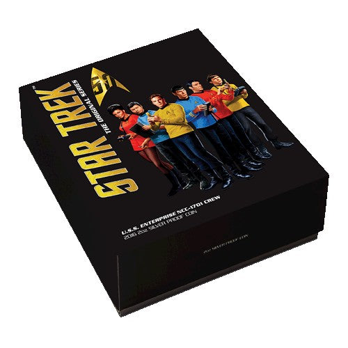 2016 $2 Star Trek : The Original Series USS Enterprise NCC-1701 Crew 2oz Silver Proof Coin