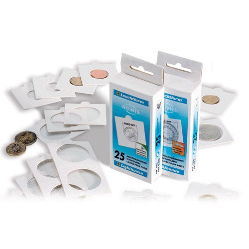 Lighthouse Coin Mounts KRS17.50 Box of 25 Self Adhesive Mounts
