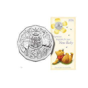 2006 50c Baby Keepsake Uncirculated Coin in Card