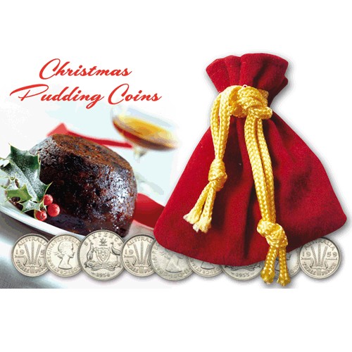 Christmas Pudding Pack of 9 Coins