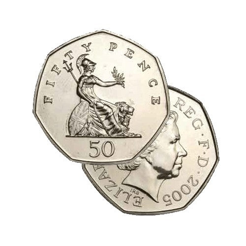 2005 Great Britain 50p Uncirculated Coin