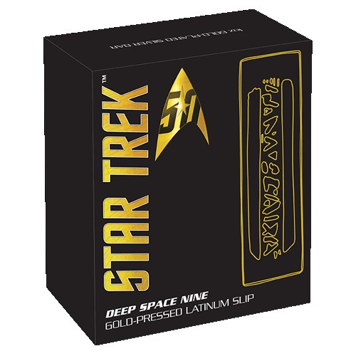 2016 Star Trek Deep Space Nine Gold-Pressed Latinum Slip Collectors Edition