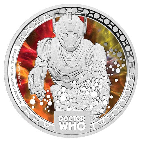 2014 $1 Dr Who Monsters - Cybermen 1/2oz Silver Coin