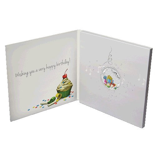 2017 $1 Happy Birthday 1oz Silver Coin in Card